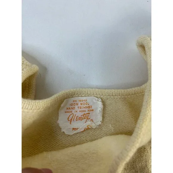 Vintage Wool Felted Yarn Country Floral Mini Micro Sweater Dress - Picture 2 of 11